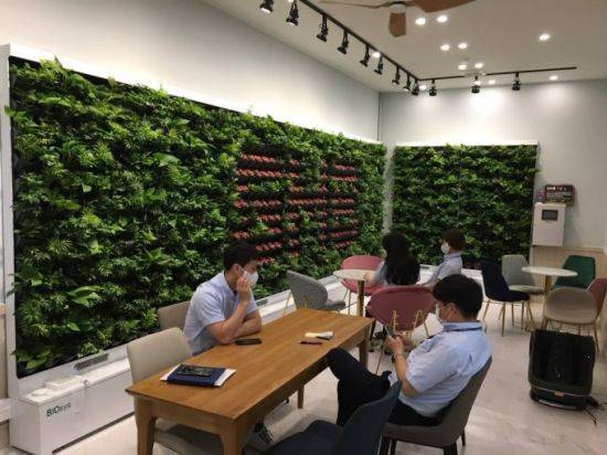 창원시가 기업 내 유휴공간에 조성한 스마트가든.[이미지출처=창원시]