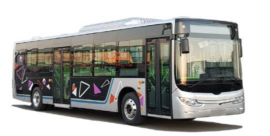 범한자동차 전기버스 E-SKY. 범한자동차 홈페이지