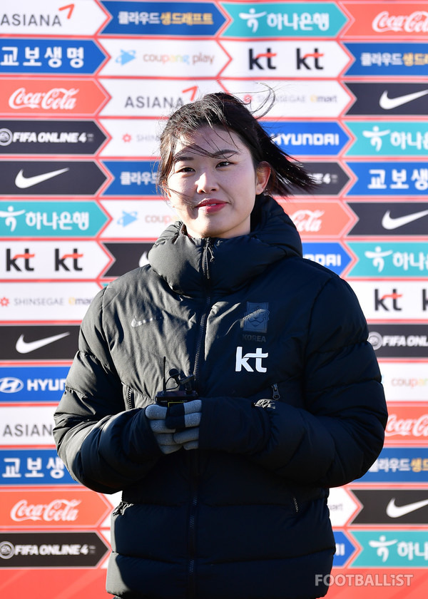 이정민(한국 여자축구 국가대표팀). 서형권 기자