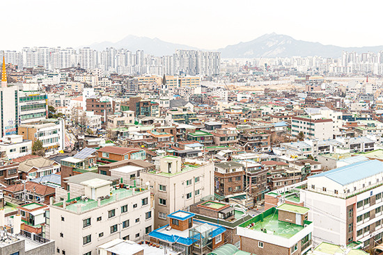 서울 성북구 장위동 일대 저층 주거지 밀집 지역. (윤관식 기자)