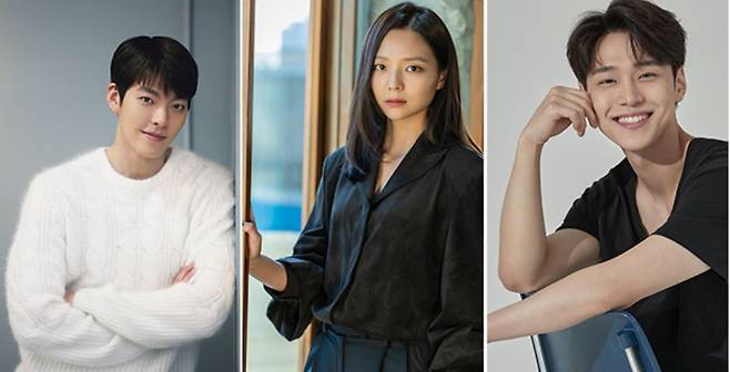 왼쪽부터 배우 김우빈, 이솜, 강유석. 각 소속사 제공