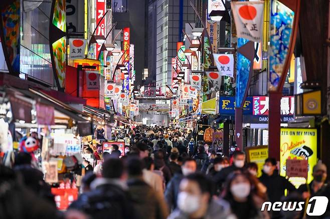 도쿄에서 코로나19가 확산 중이다. © AFP=뉴스1