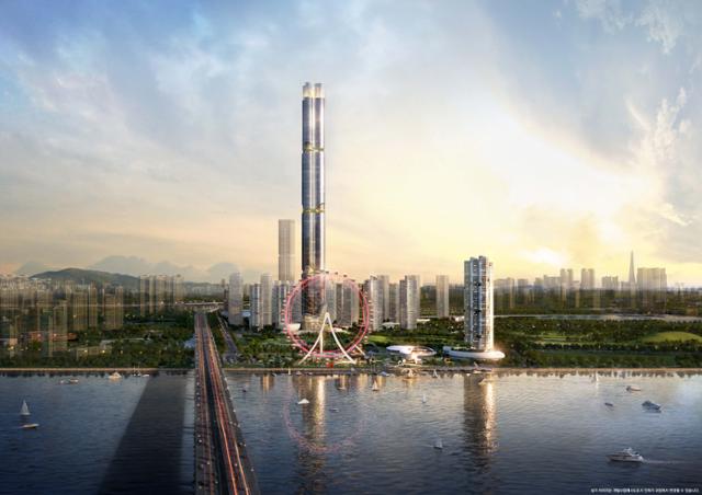인천 송도국제도시 6·8공구 103층 랜드마크 타워 조감도. 인천경제자유구역청 제공