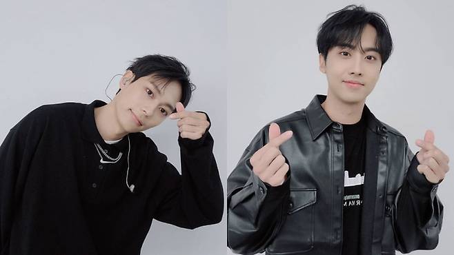 희준(왼쪽), 인성. KNK 공식 인스타그램 사진 캡처.