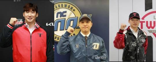 2022시즌 FA 외야 이동을 주도한 나성범 손아섭 박해민(왼쪽부터)의 난자리는 유난히 커 보인다.