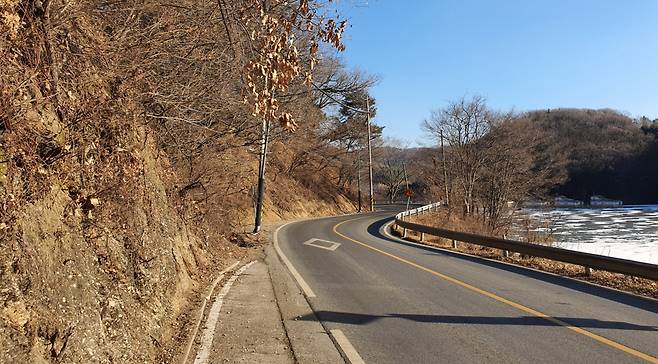 용인시 처인구 양지면 대대리 '한터초교~한터 낚시터' 구조개선사업. / 사진제공=용인시