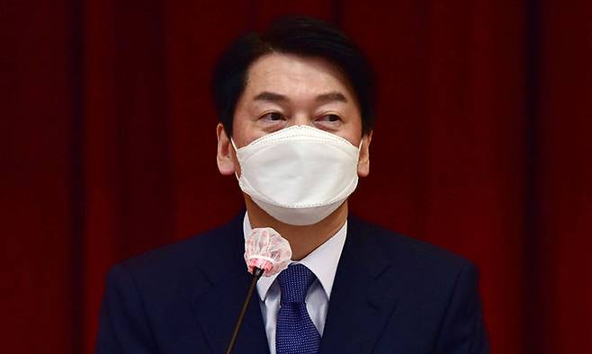 국민의당 안철수 대선 후보. 국회사진기자단