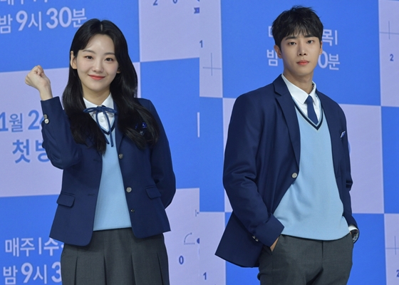 KBS 2TV 수목드라마 '학교 2021'의 조이현(사진 왼쪽)과 추영우/사진=KBS