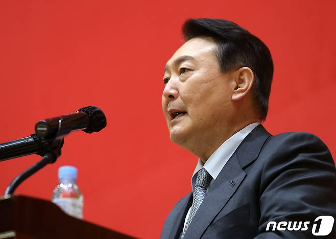 윤석열 국민의힘 대선 후보 2022.1.15/뉴스1 © News1 구윤성 기자