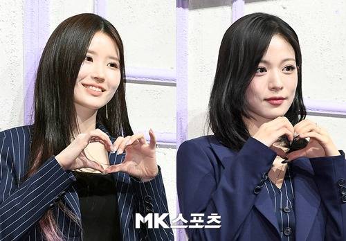 프로미스나인 송하영 이채영 사진=천정환 MK스포츠 기자