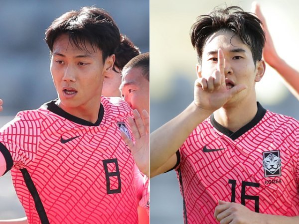 백승호(왼쪽), 김진규. 사진제공 | 대한축구협회