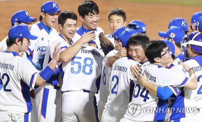 한국 야구, 3회 연속 AG 금메달 [연합뉴스 자료사진]