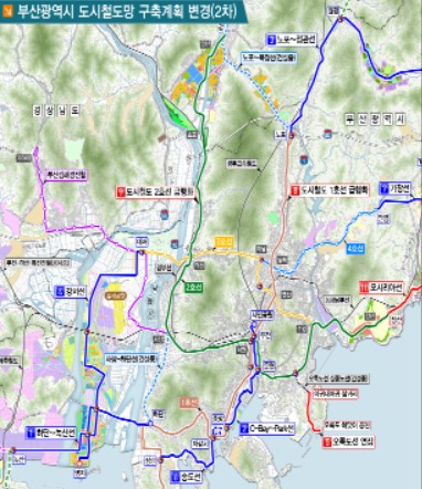 부산광역시 도시철도망 구축계획 변경(2차) ⓒ부산시 제공
