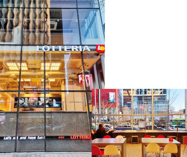 롯데GRS의 스마트 무인 매장 롯데리아 L7 홍대점. [구희언 기자]