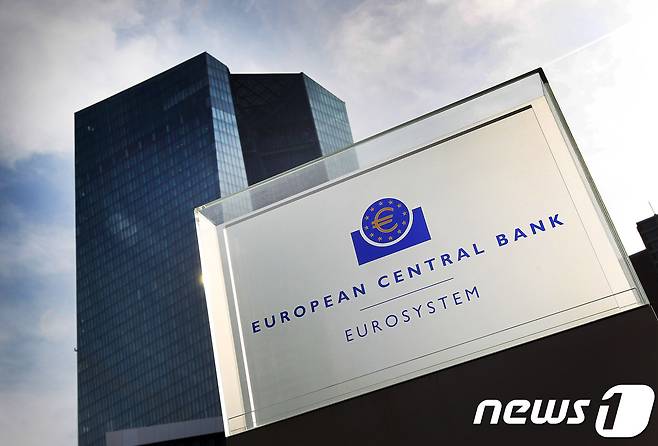 독일 프랑크푸르트에 위치한 유럽중앙은행(ECB) 본부 건물/AFP=뉴스1