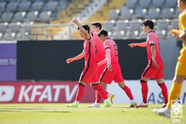 한국 선수단 / 사진=대한축구협회 제공