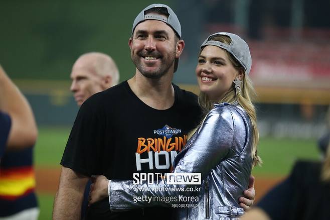 ▲ 저스틴 벌랜더(왼쪽)와 케이트 업튼.