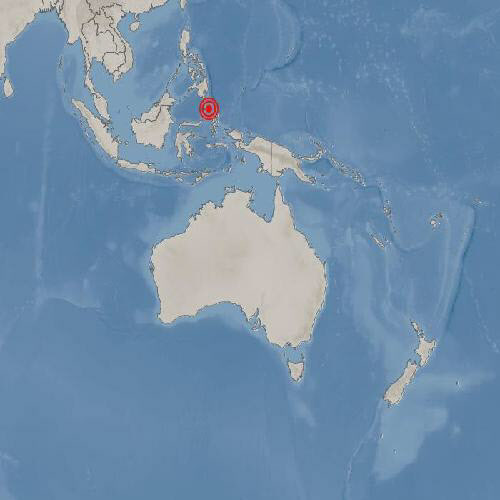 22일 인도네시아 술라웨시섬 인근 지진 발생지. (자료=기상청)