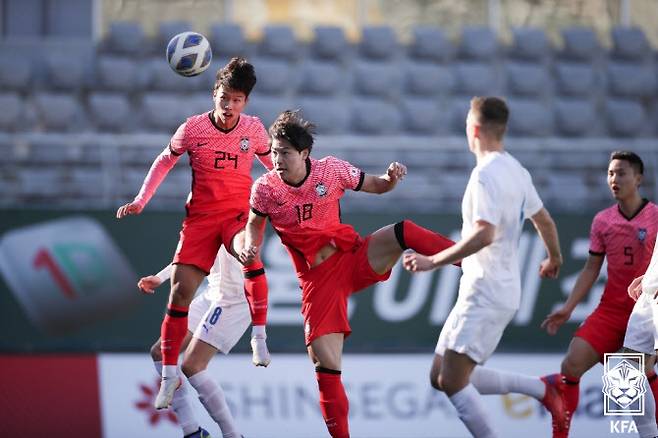 한국 축구대표팀 엄지성(24번). 사진=대한축구협회