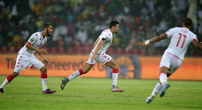 튀니지는 24일(한국시각) 카메룬 가루아 룸데 아지아 스타디움에서 열린 나이지리아와의 2021 아프리카 네이션스컵 16강전에서 1-0으로 승리했다. /사진=아프리카 축구연맹 공식 홈페이지