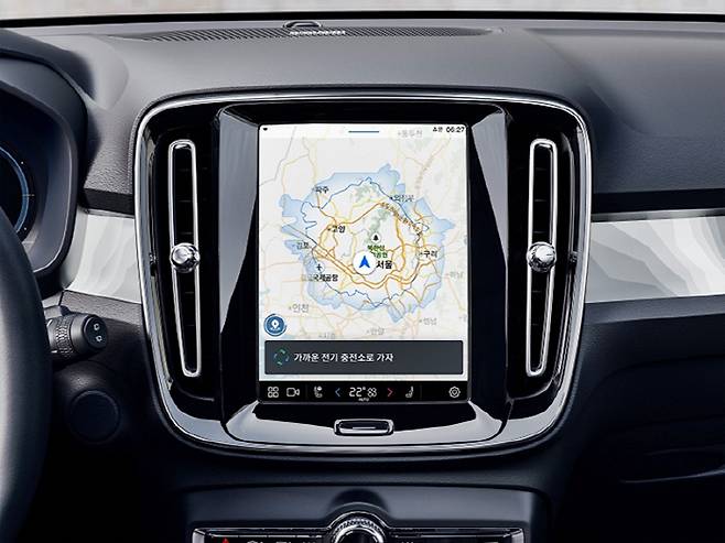 순수 전기차 전용 티맵 인포테인먼트 [사진출처=볼보]