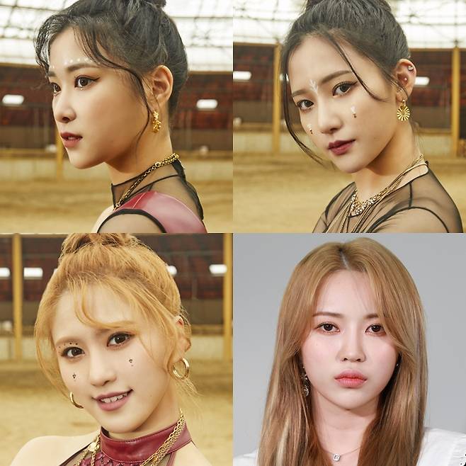 왼쪽부터 시계방향으로 네이처 유채, 채빈, 로하, 하루. 로하는 당시 다리를 다쳐 뮤직비디오 촬영을 함께하지 못했다. n.CH엔터테인먼트 제공