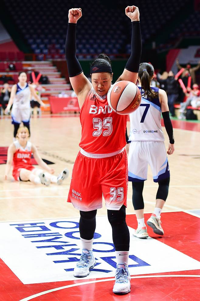 BNK 김한별. 사진제공=KBL