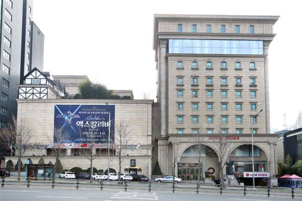 4000억원대에 매각된 서울 강남구 프리마호텔 전경. [한주형 기자]