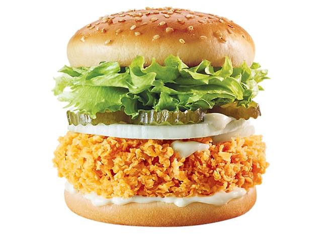 맘스터치가 다음달 3일부터 주요 제품 판매 가격을 최대 900원 인상한다. 사진은 싸이버거. /사진=맘스터치 공식 홈페이지