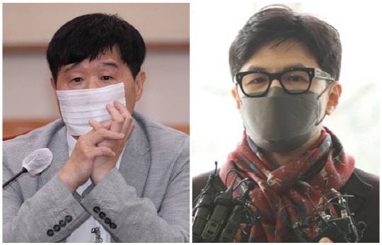 서민(왼쪽) 단국대학교 의과대학 교수와 한동훈 검사장. <연합뉴스>