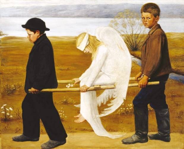 핀란드 국민 화가 후고 짐베르크의 ‘부상 당한 천사’