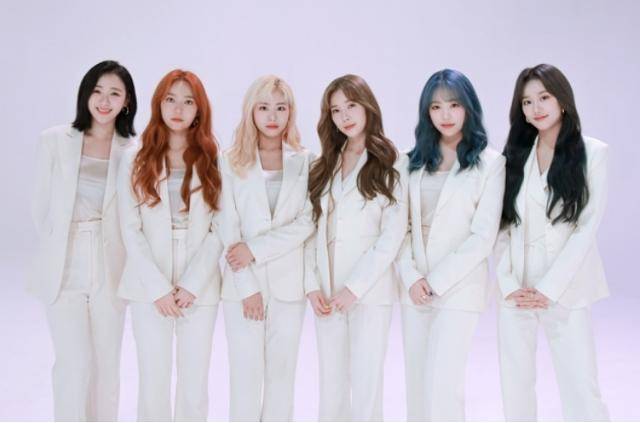 지난달 28일 해체한 그룹 에이프릴. DSP미디어 제공
