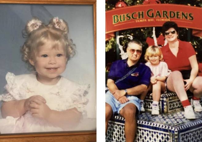 제시카 하비의 어린 시절. [뉴욕포스트 캡처]