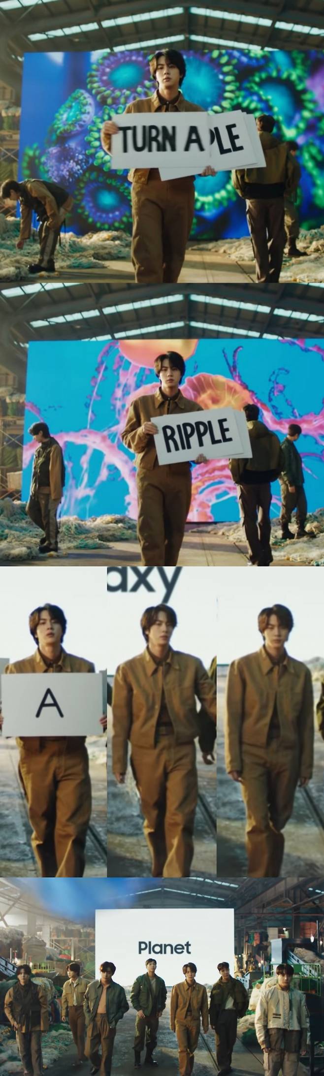 빛은 거들뿐..방탄소년단 진, 밤에 찍어도 '월드와이드핸섬'