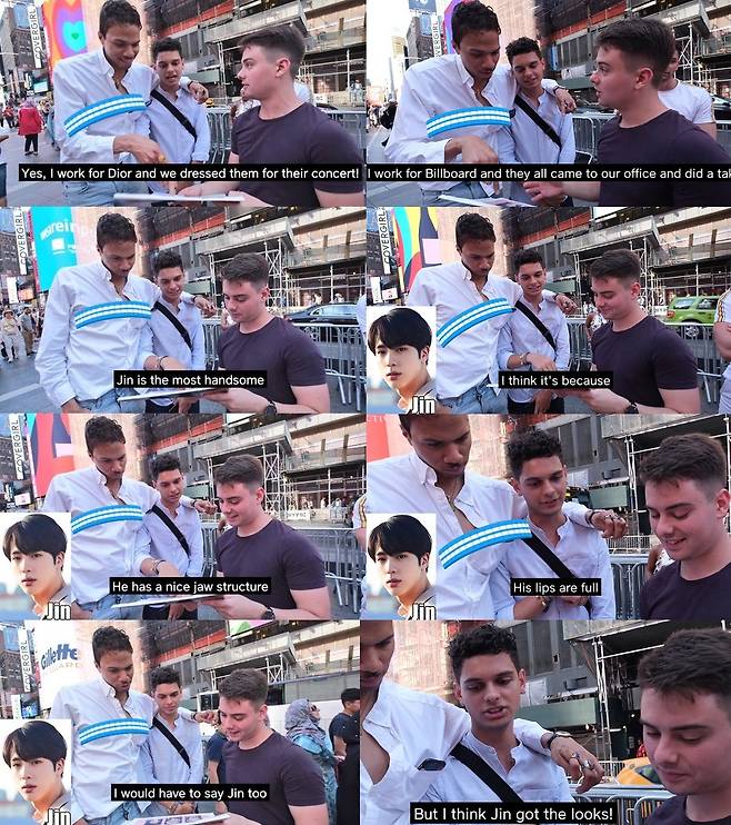 "너무 잘생겨서 비현실" 방탄소년단 진 실제 미모에 놀란 美스태프 후기