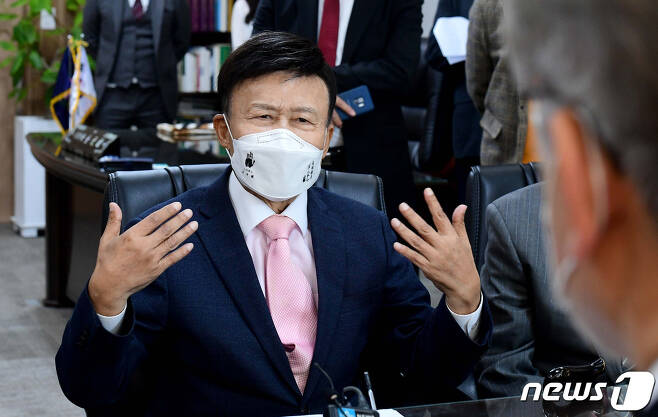 김원웅  광복회장. 2021.11.1/뉴스1 © News1 국회사진취재단