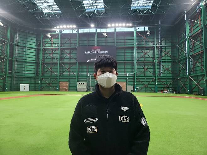 ▲ 1군 데뷔라는 큰 목표를 세우고 있는 SSG 조형우 ⓒSSG랜더스