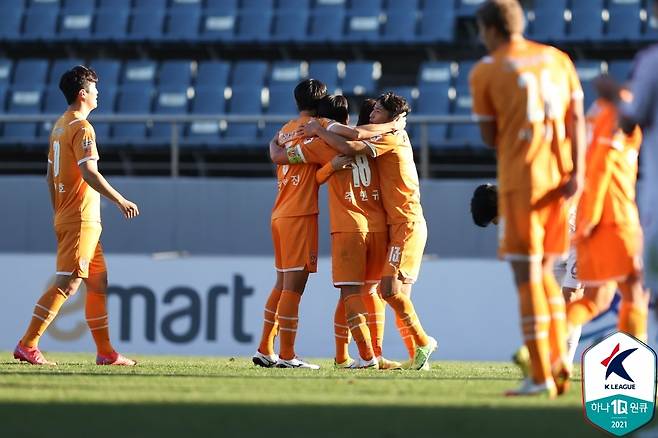 제주 유나이티드 선수들 [한국프로축구연맹 제공. 재판매 및 DB 금지]