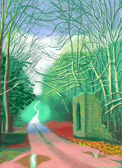 데이비드 호크니 아이패드 드로잉