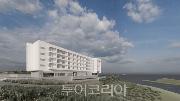 오시아노 리조트호텔 건축 설계 투시도