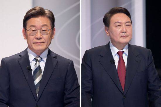 이재명 더불어민주당 대선후보(왼쪽)와 윤석열 국민의힘 대선후보 [이미지출처=연합뉴스]