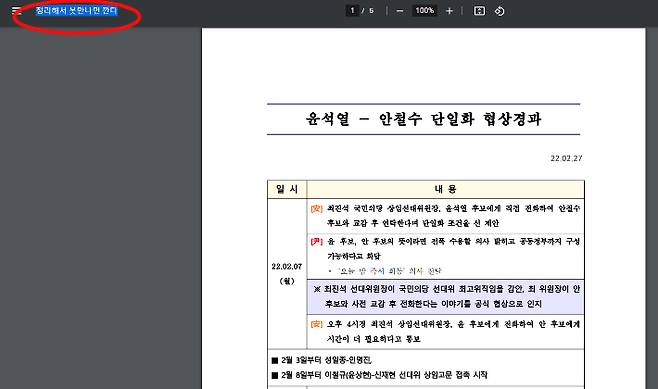 윤석열 캠프 측 제공