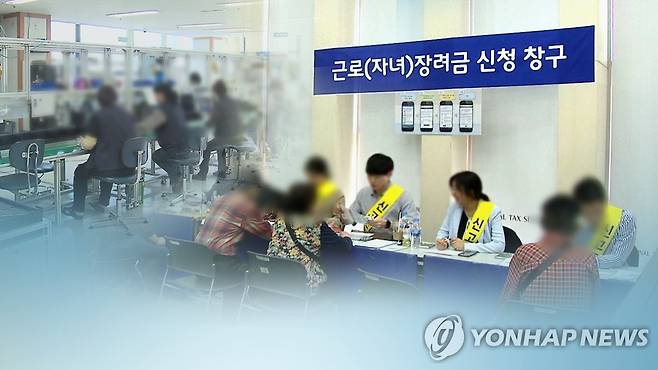 작년 하반기분 근로장려금 15일까지 신청…대상자 125만명 (CG) [연합뉴스TV 제공]