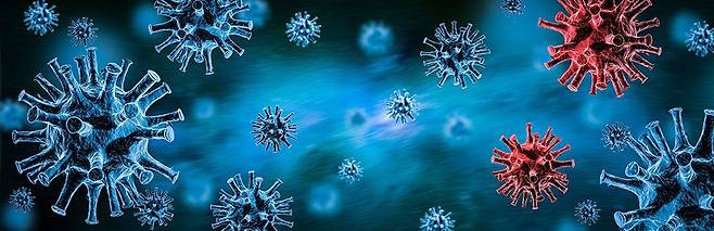 코로나 바이러스 이미지. 영국이 진행한 세계 최대 규모 임상시험에서 류머티즘 관절염 치료제가 중증 코로나 환자의 사망률을 더 줄일 수 있다는 임상시험 결과가 나왔다./Recovery trial