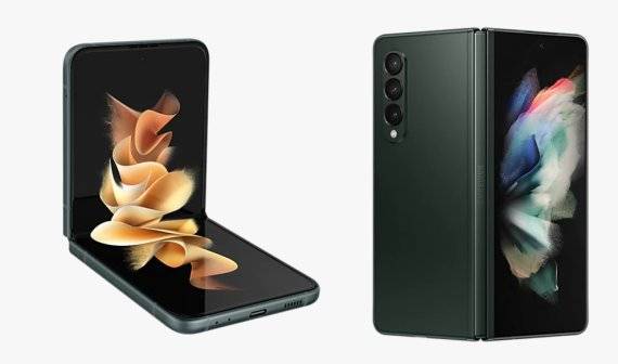 갤럭시Z플립3(그린), 갤럭시Z폴드3(팬텀그린)