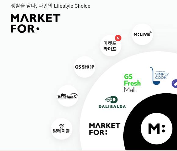 GS리테일 계열사 통합 온라인 플랫폼 '마켓포' 모습. [사진=GS리테일]