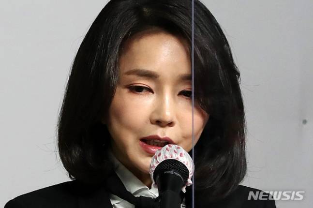 윤석열 대통령 당선인의 배우자 김건희씨./사진=뉴시스