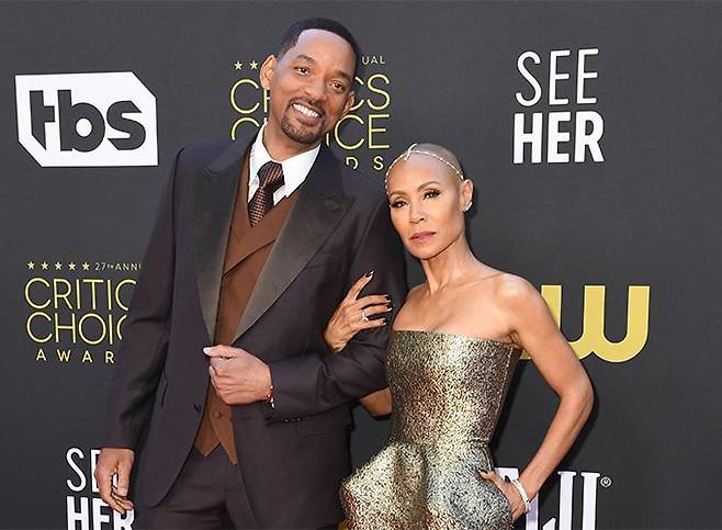 할리우드 배우 윌 스미스와 그의 아내 제이다 핀켓 스미스/사진=AFP/뉴스1