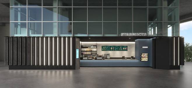 ▲스타벅스 창원NC파크R점 투시도. (사진=스타벅스 코리아)