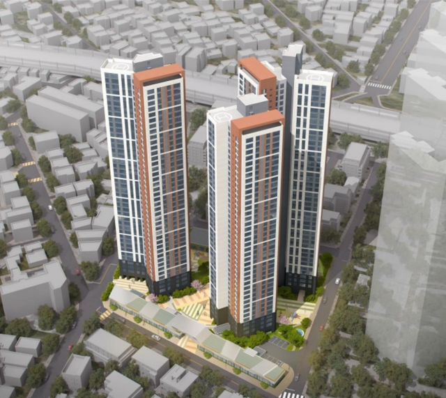 부산 동래구 낙민동 공동주택 신축공사 조감도./사진제공=반도건설